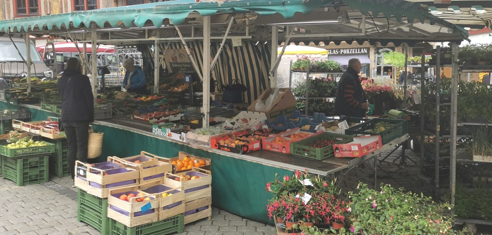 Marktstand in Deutschland