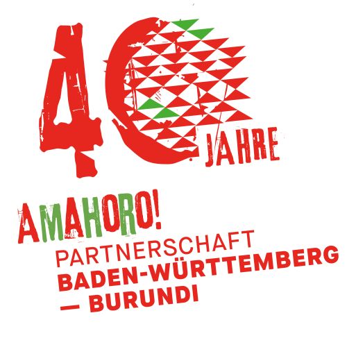 Logo 40 Jahre Amahoro! Partnerschaft Baden-Württemberg - Burundi