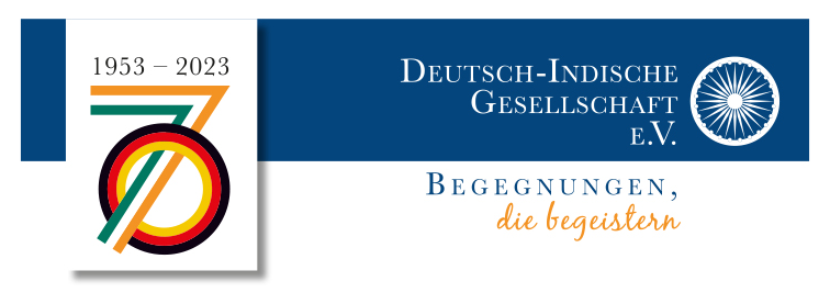 Logo 70 Jahre Deutsch-Indische Gesellschaft 1953 - 2023