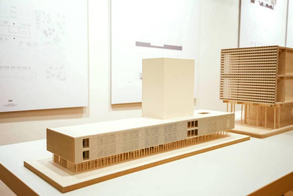 Modell für einen Neubau des Linden-Museums auf dem A3 Gelände neben dem Stuttgarter Hauptbahnhof