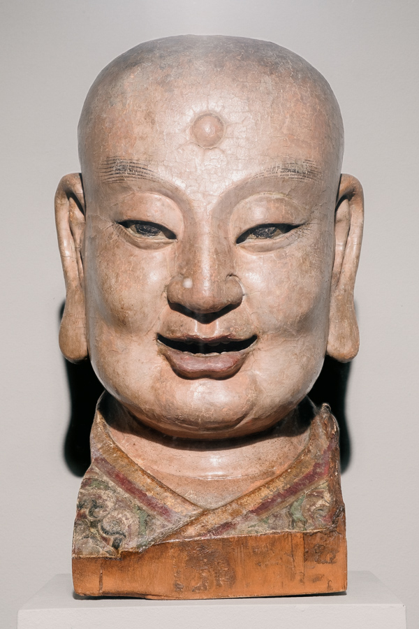monumentaler Buddha-Kopf aus China