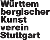 Logo Württembergischer Kunstverein, schwarze Schrift auf weißem Hintergrund